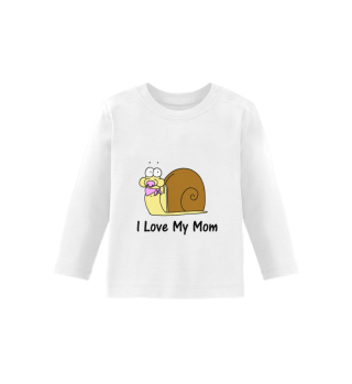 I Love My Mom - Girl Langarmshirt