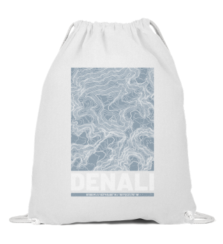 Denali | Landkarte Topografie Grunge