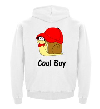 Cool Boy Red Cap - Kinder Hoodie