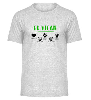 Go Vegan Liebe für Tiere
