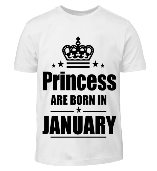 Princess are born in January