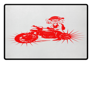 GIFT- RAT MOTORCYCLE RIDER RED
