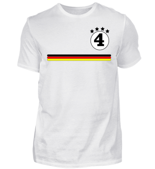 Deutschland Weltmeister Shirt/ Nummer 4