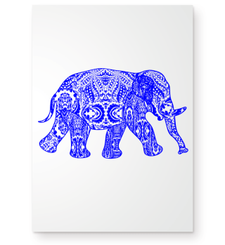 GIFT- BIG ELEPHANT BLUE