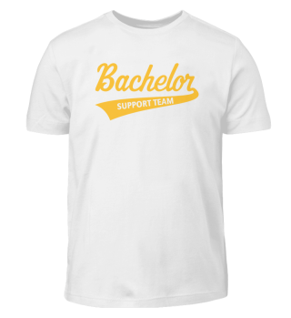 Bachelor Support Team (Stag Party / Lettering / Gold)