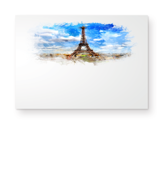 Aquarell Malerei Eiffelturm Paris
