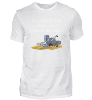 Landwirt T-Shirt Bauer Getreide dreschen