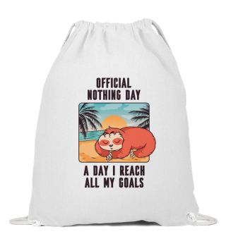 Official nothing day - Lazy Sloth gift i