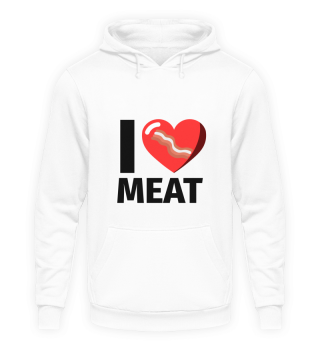 I Love Meat Bacon - Illustration