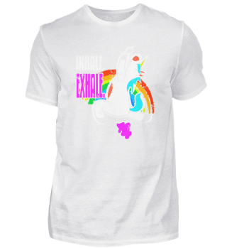 Vintage Unicorn INHALE. EXHALE. T-Shirt