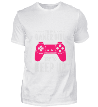 Ja, ich bin ein Gamer Girl und versuche,