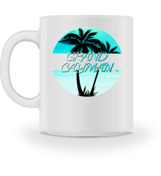 Grand Cayman Palm Trees Souvenir Vacation Travel Design