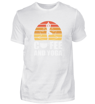 Coffee and Yoga Namaste Meditation