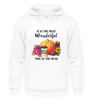Wonderful Time Of The Year Autumn Pumpkin Quote