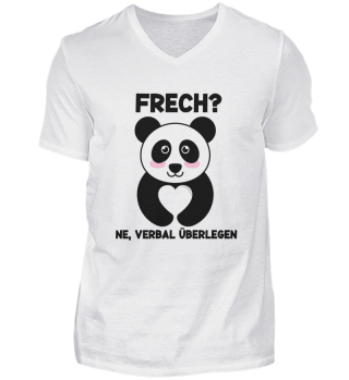 Frech | Verbal überlegen | süßer Pandabär | kecker Spruch