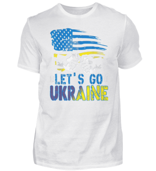 Lets Go Ukrainian Flag American Ukraine 