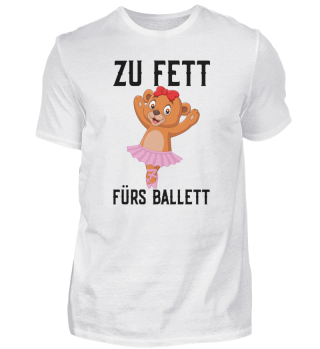 Zu Fett fürs Ballett | Dicker Bär | Tutu | lustiger Comic