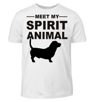 Meet Spirit Animal - basset hound black