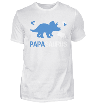 Papasaurus Triceratops Papa und Kind