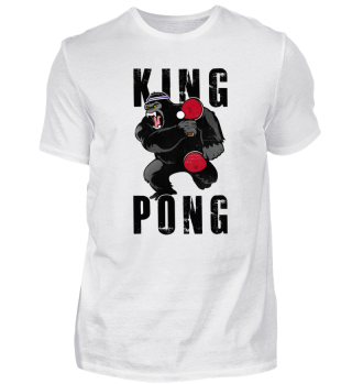 King Pong Ping Pong Tischtennis Gorilla