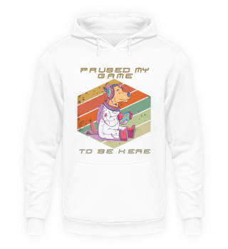 Video Games Gamer Paused My Game Retro Gaming Dog Astronaut