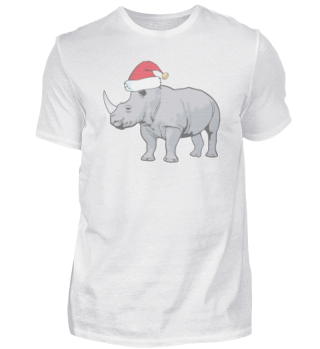 Rhino Merry Xmas Chubby Unicorn Holiday