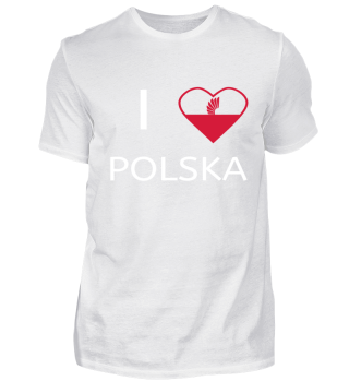 I Love Polska Husaren Flügel im Herzen
