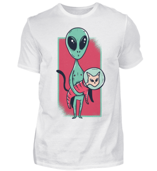 Alien mit Katze