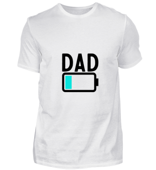 Funny Low Battery Dad daddy and son gift