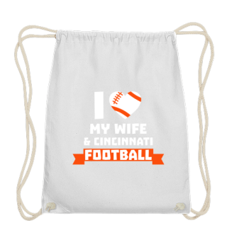 Football Cincinnati wife love heart