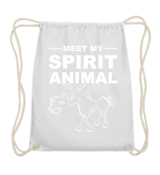 Meet Spirit Animal - mad horse - white