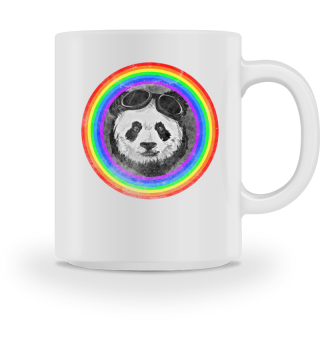 Panda Regenbogen T-Shirt