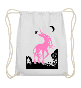 Unicorn in black and pink