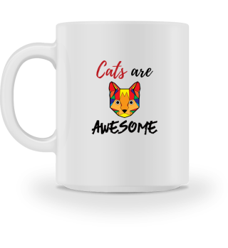 Cats Are Awesome - Animal Birthday Gift
