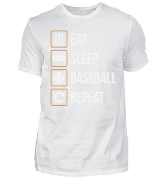 Eat, Sleep, Baseball Softball, Repeat