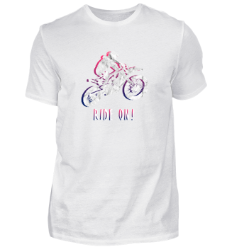 Ride On! Biker Shirt Motorrad Geschenk