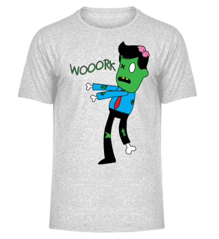 Wooork Workoholic Zombie Halloween Gift