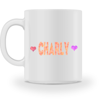 Charly Kaffeetasse mit Herzen