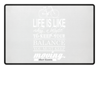Life is like riding a Bike Fahrrad Retro