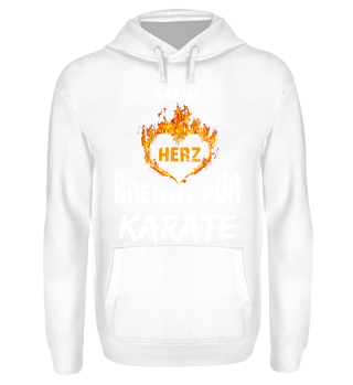 Geschenk Herz brent Karate