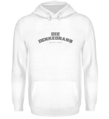 Die Denkedrans Hoodie Logo`99 grey print