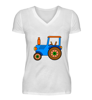 blue tractor farming toy girls boys