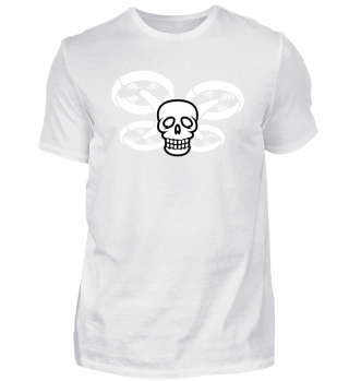 Drone Skull - Drohne Totenkopf T-Shirt