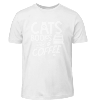 Cats Books Coffee Quote Bookworm Reading Typographic Saying