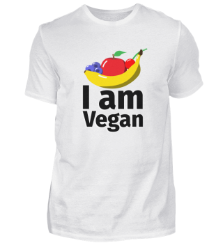 I am Vegan Obst - Illustration