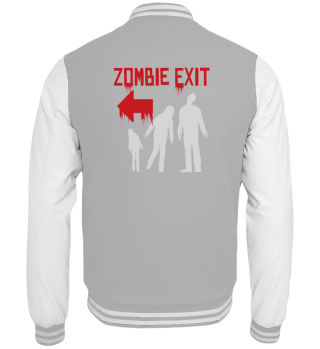 Zombie Exit Undead Funny Gift Halloween 