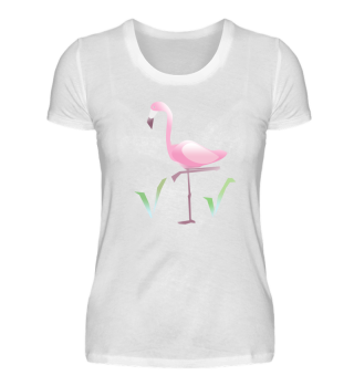 Abstrakter Flamingo