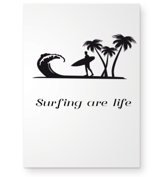 Surf Surfing are life Beach Vacation