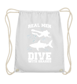 Real men dive with sharks
