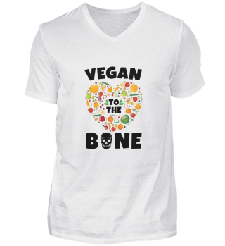 Vegan to the Bone Vegetables Skull Heart